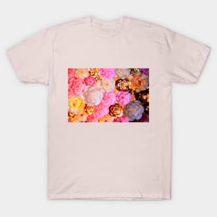 Sweet pink floral abstract T-Shirt